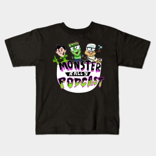 Monster Rally Podcast Logo Kids T-Shirt